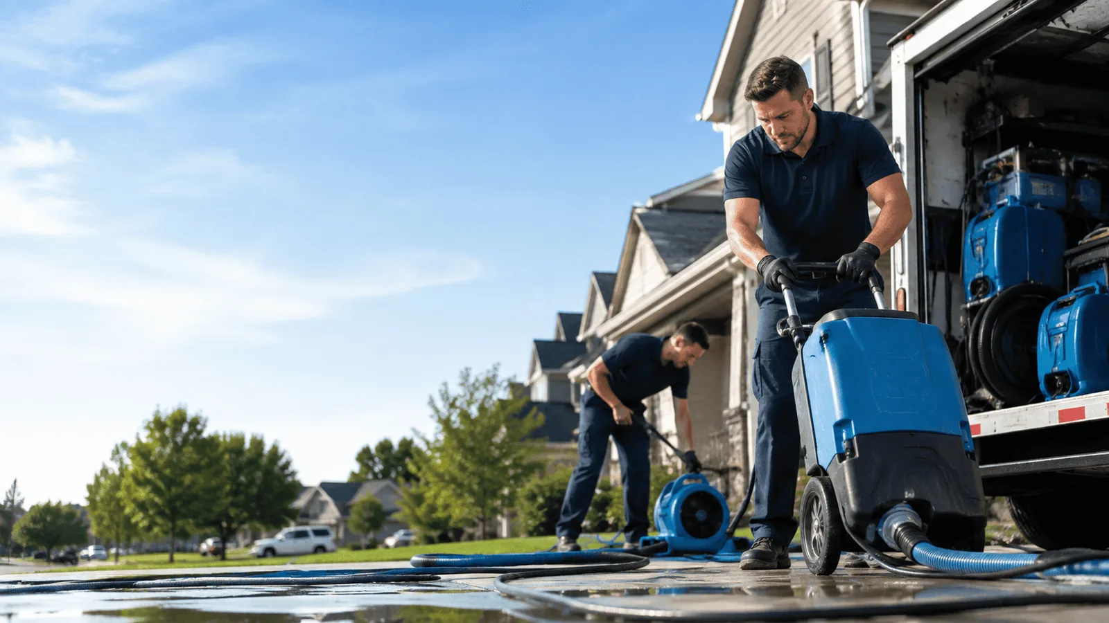 Dehumidification being performed in Bloomsburg, PA